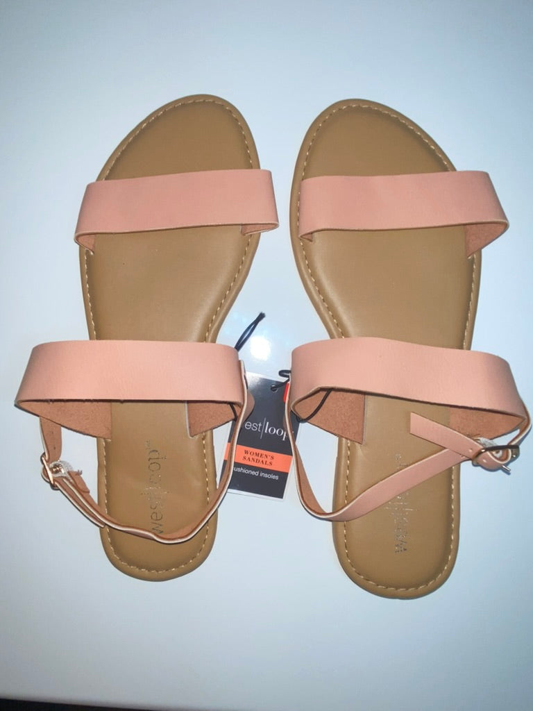 BRAND NEW Westloop Peach Sandals, Size: 5/6