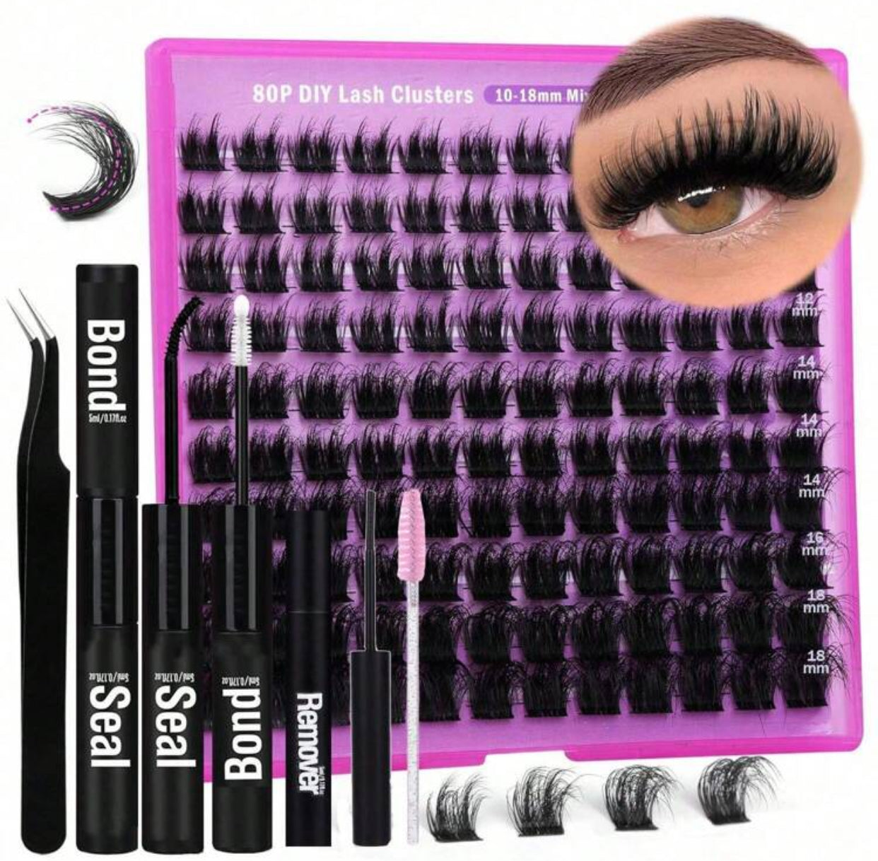 Cluster Lash Extension Set