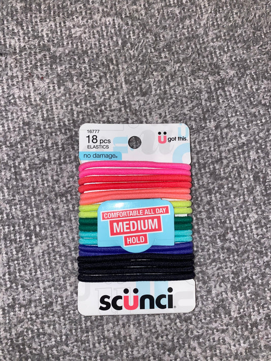 18pcs Multi-colored Elastic Scrunchies