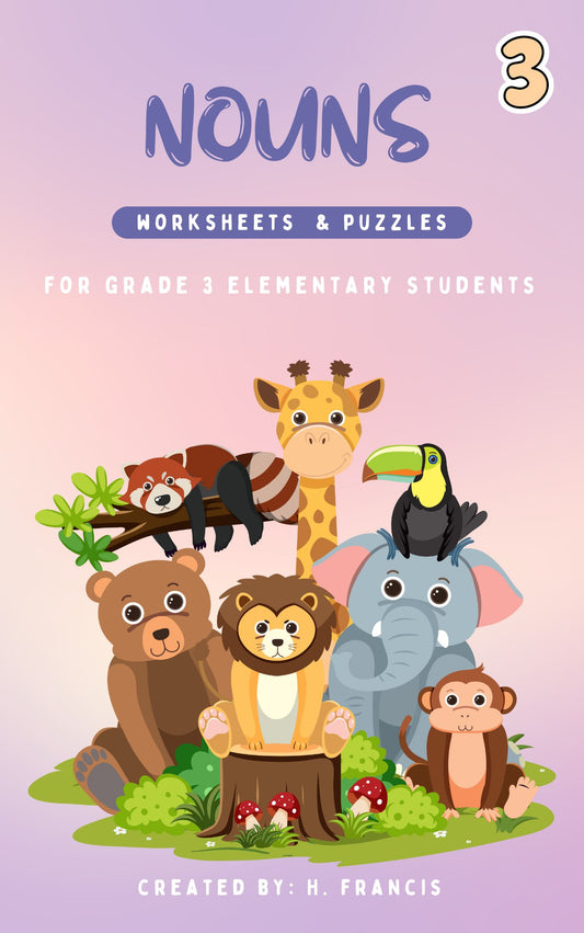 Grade 3 | Noun Worksheets & Puzzles | Part of Speech| Elementary