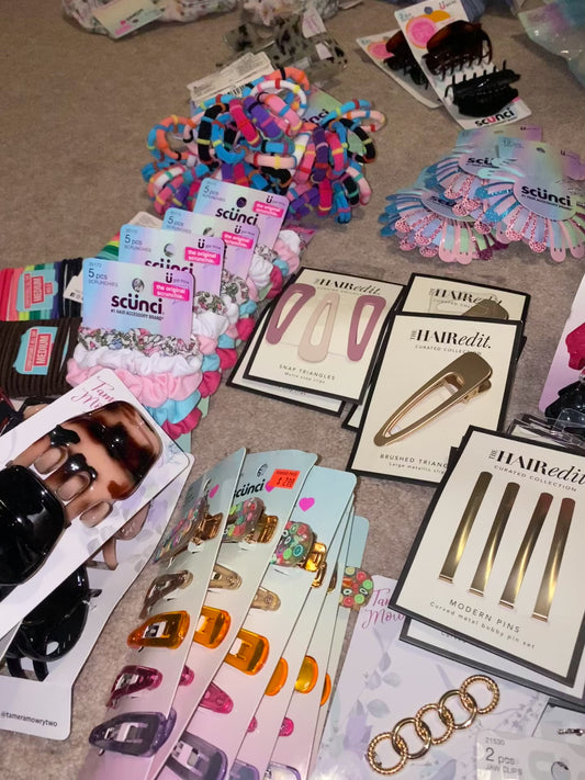 NEW SCUNCI & HAIR EDIT WHOLESALE, Assorted Hair Accessories, Hair Clips